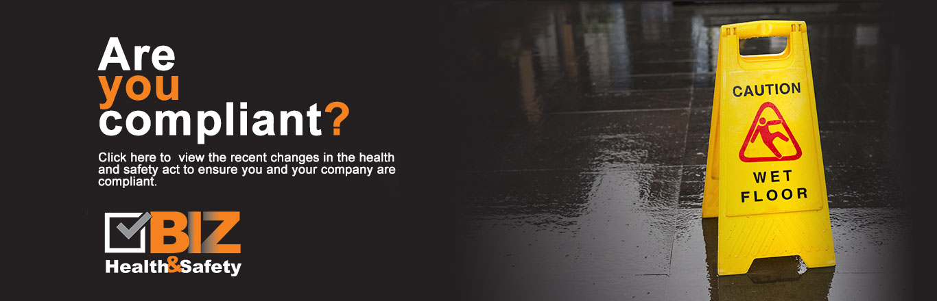 BIZ Health & Safety Header Image, are you compliant?